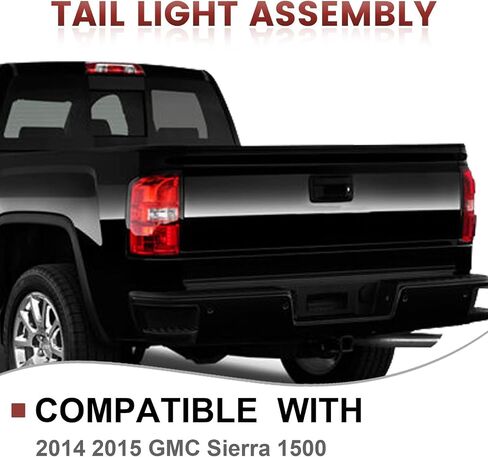 Tail Lights Assembly Compatible with 2014 2015 GMC Sierra 1500 OE Style Right Passenger Side Rear Light Taillights Replacement for 23424738 in Saudi Arabia