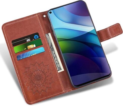 Phone Case for Moto G Stylus 2021 Wallet Cases with Tempered Glass Screen Protector and Sunflower Leather Slim Flip Cover Card Holder Stand Cell Accessories Motorola GStylus xt2115dl Women Men Gray in Kuwait