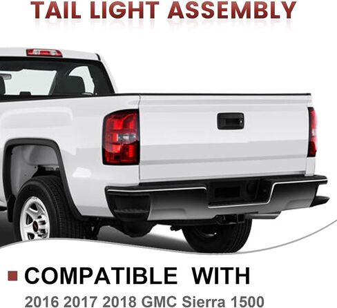 Tail Lights Assembly Compatible with 2014 2015 GMC Sierra 1500 OE Style Right Passenger Side Rear Light Taillights Replacement for 23424738 in Saudi Arabia