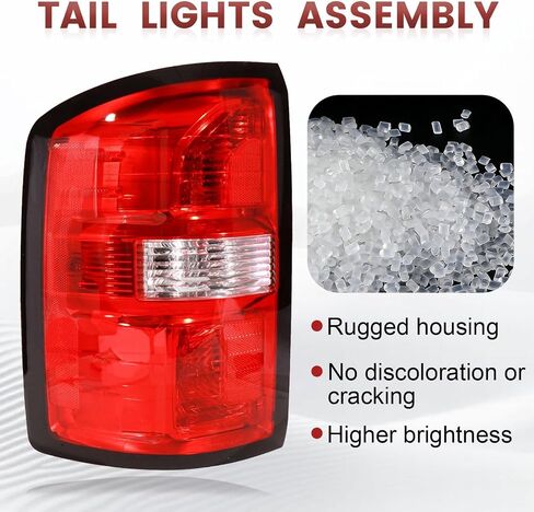 Tail Lights Assembly Compatible with 2014 2015 GMC Sierra 1500 OE Style Right Passenger Side Rear Light Taillights Replacement for 23424738 in Saudi Arabia