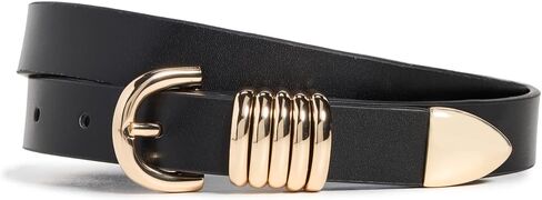 Black 5-Ring Slim Belt in Saudi Arabia