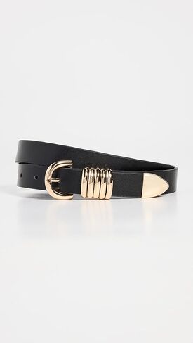 Black 5-Ring Slim Belt in Saudi Arabia