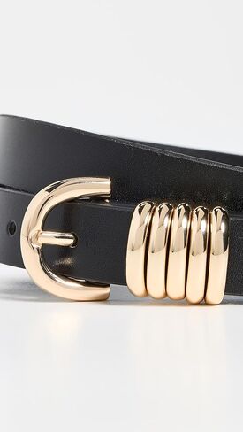 Black 5-Ring Slim Belt in Saudi Arabia