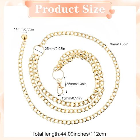 Waist Chain Belt for Women Multilayer Chain Belts Gold Metal Waist Chains Fashionable Body Belly Link Belts Rings Adjustable Metal Chains Belt for Jeans Dresses Jewelry Alloy Decorative in Saudi Arabia