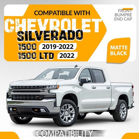 امتداد كاب كاب في Kuafu الأمامي المتوافق مع 2019-2022 استبدال Chevy Silverado 1500 لـ 84658018 GM1017110 Matte Black Paint Plant Side in Saudi Arabia