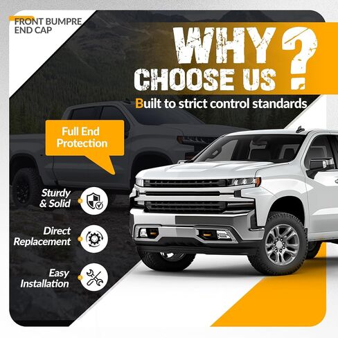 امتداد كاب كاب في Kuafu الأمامي المتوافق مع 2019-2022 استبدال Chevy Silverado 1500 لـ 84658018 GM1017110 Matte Black Paint Plant Side in Saudi Arabia