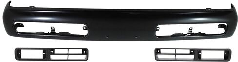 Garage-Pro Bumper Kit for Nissan Pickup Base SE XE 1996-1997 Front Painted Black Steel Production Date From November 1995 Replaces # F20123B800 NI1002130 6225655G00 NI1039101 6225755G00 NI1038101 in Saudi Arabia