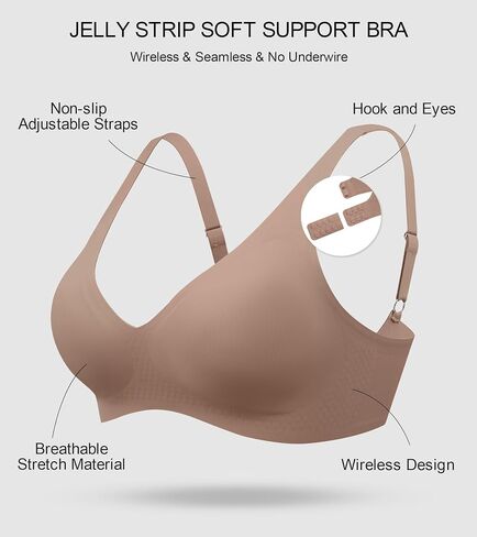 DeAngelmon Deep v bra for Women No Intelderwire Wireless Bras Light Light Lift Bralettes Comple in Kuwait