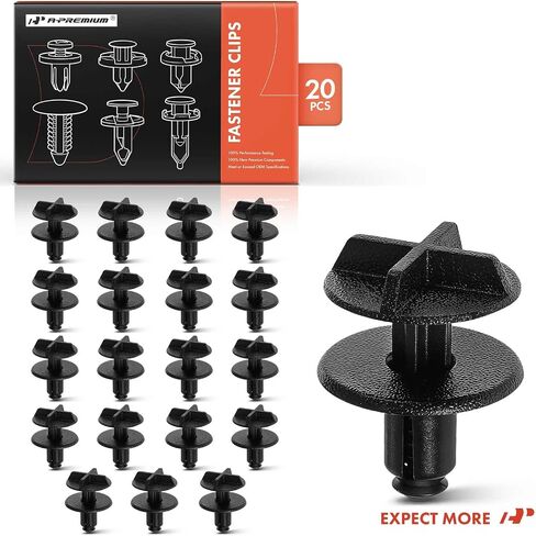 A-Premium 30pcs نايلون مقطع محاكمة مقطع متوافق مع كاديلاك CTS 2008-2015 ، STS 2005-2011 & Pontiac Solstice 2006-مقابل ثقب 9 مم in Saudi Arabia