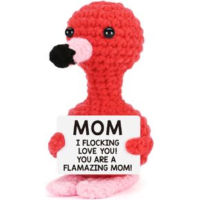 Funny Flamingo I Love You Gifts Mothers Day Birthday Gifts for Her Girlfriend Wife Romantic To My Love Gifts Anniversary Women Gifts Easter Basket Stuffers Handmade Crochet Animals Flamingo Lover Gift in Saudi Arabia
