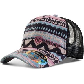 M&F Western Ariat Ladies Cap Tribal Print Pink in Saudi Arabia