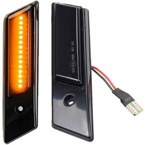 Turn Signal Lamp Led Front Fender Side Marker Light Compatible with BMW E36 E32 (Black) in Kuwait