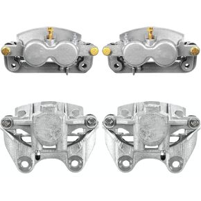 AutoShack Front and Rear Brake Calipers Set of 4 Assembly with Bracket Replacement for Chevrolet Silverado 1500 Tahoe Suburban 1500 GMC Sierra 1500 Yukon V8 Driver and Passenger Side Kit BC40084 in Kuwait