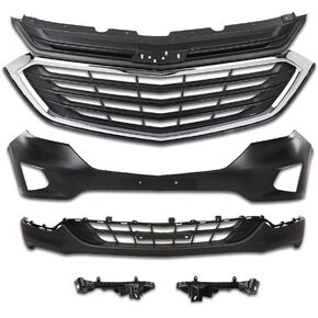 G-PLUS Front Bumper Cover Upper Lower Assembly Kit Compatible with Chevy Equinox 2018-2021(submodel:LS,L,LT,Premier) 84150736, 84150754, 84150755 in Saudi Arabia