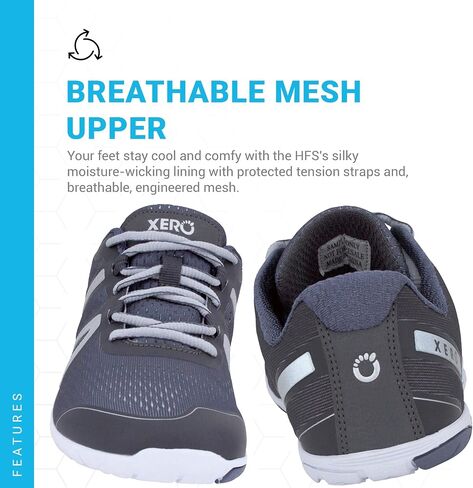 Xero Shoes Women's HFS Original Barefoot Running Shoes, Porcelain Blue, 11 in Saudi Arabia