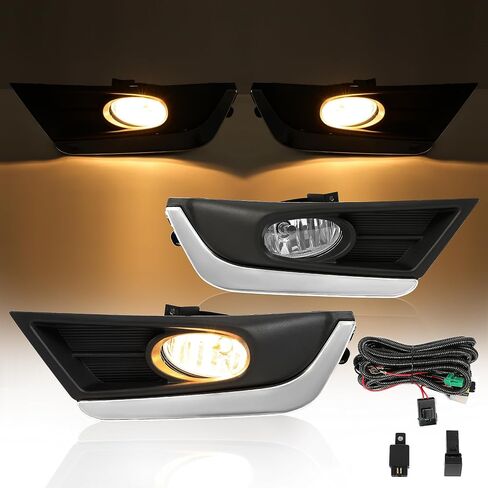 مصابيح الضباب Hecasa متوافقة مع 2017-2019 Honda CR-V CRV LAMPS FOG LAMPS Halogen بديل 33901-SLE-305 33951-SLE-305 LH & RH CLAY CLESS in Saudi Arabia