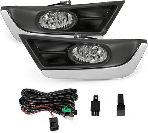 مصابيح الضباب Hecasa متوافقة مع 2017-2019 Honda CR-V CRV LAMPS FOG LAMPS Halogen بديل 33901-SLE-305 33951-SLE-305 LH & RH CLAY CLESS in Saudi Arabia