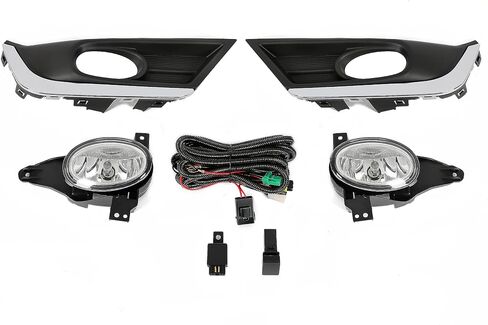 مصابيح الضباب Hecasa متوافقة مع 2017-2019 Honda CR-V CRV LAMPS FOG LAMPS Halogen بديل 33901-SLE-305 33951-SLE-305 LH & RH CLAY CLESS in Saudi Arabia