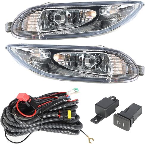 Wflnhb Fog Lights Assembly استبدال Corolla 2005-2008 Camry 2002-2004 Solara 2002-2003 مع مصابيح الضباب القيادة in Saudi Arabia