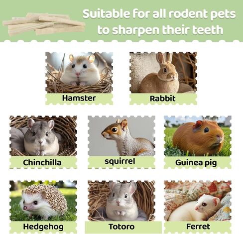 Sukh 240g Sweet Bamboo Chew-Sticks - Natural Rabbit Bamboo Sticks Small Animal Chew Sticks Sweet Bamboo Chew Toy Bunny Molar Treats Atural Teeth Grinding Toys for Squirrel Guinea Pigs Chinchilla in Saudi Arabia