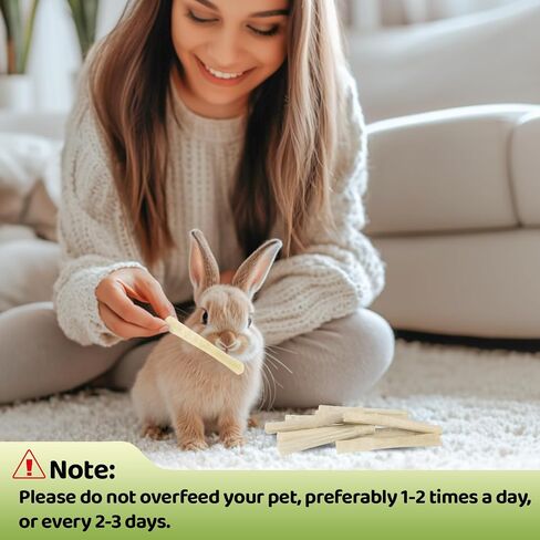 Sukh 240g Sweet Bamboo Chew-Sticks - Natural Rabbit Bamboo Sticks Small Animal Chew Sticks Sweet Bamboo Chew Toy Bunny Molar Treats Atural Teeth Grinding Toys for Squirrel Guinea Pigs Chinchilla in Saudi Arabia