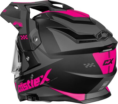 Castle X CX200 Liberty Dual Sport Helmet باللون الأحمر/الأبيض/الأزرق ، الحجم x-large in Kuwait