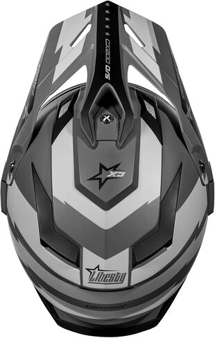Castle X CX200 Liberty Dual Sport Helmet باللون الأحمر/الأبيض/الأزرق ، الحجم x-large in Kuwait