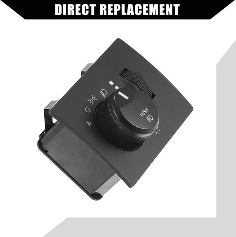 No.68019789ae / مفتاح المصباح الأمامي / السيارة لكرايسلر 300 2005-2010 ل Dodge Challenger 2008-2010 / meadlamp switch / plastic / 1 pcs / Black in Saudi Arabia