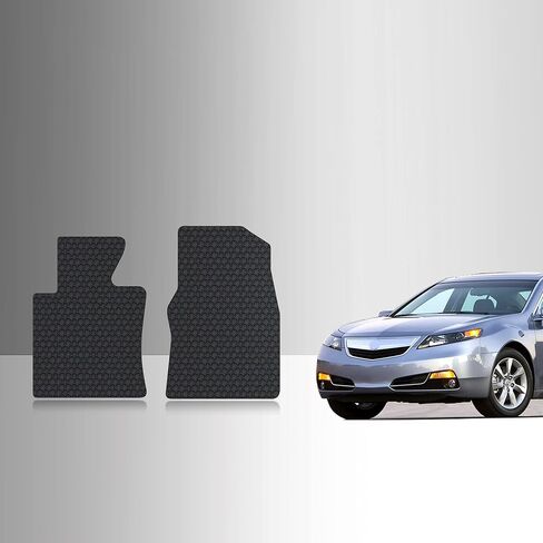 TOUGHPRO Floor Mats Accessories Set for Acura TL All Weather Heavy Duty (Made in USA) Black Rubber 2009 2010 2011 2012 2013 2014 (Front Row + 2nd Row) in Saudi Arabia