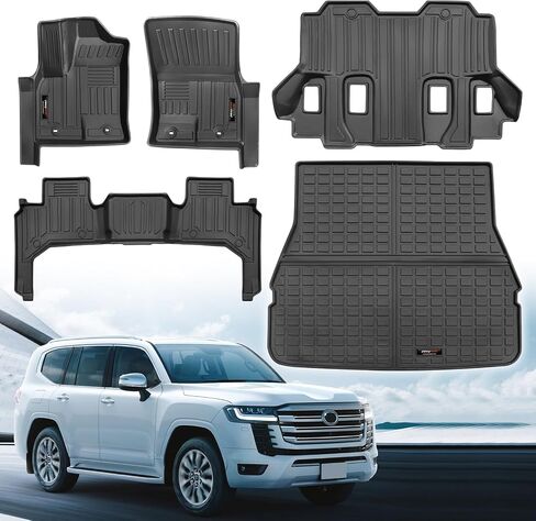 Custom All Weather TPE Trunk Cargo Mats Liner for 2024 2025 Toyota Land Cruiser/Lexus GX550 5 Seats Accessories (5 Seats Cargo Liner) in Saudi Arabia