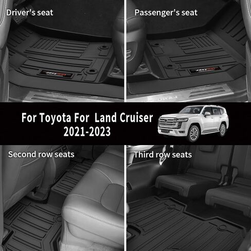 Custom All Weather TPE Trunk Cargo Mats Liner for 2024 2025 Toyota Land Cruiser/Lexus GX550 5 Seats Accessories (5 Seats Cargo Liner) in Saudi Arabia