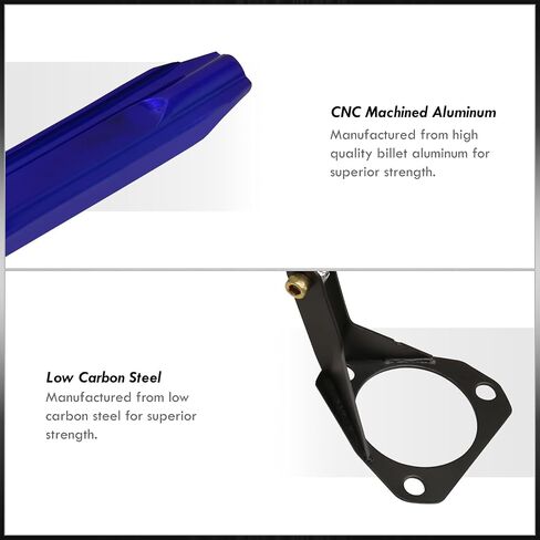 AJP Distributors JDM Sport Suspension Front Upper Billet Aluminum Strut Tower Bar Tie Brace Stabilizer Rod Support Arm Blue Compatible/Replacement For Prelude 1992 1993 1994 1995 1996 92 93 94 95 96 in Saudi Arabia