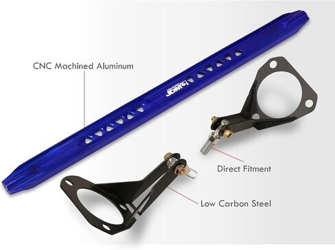 AJP Distributors JDM Sport Suspension Front Upper Billet Aluminum Strut Tower Bar Tie Brace Stabilizer Rod Support Arm Blue Compatible/Replacement For Prelude 1992 1993 1994 1995 1996 92 93 94 95 96 in Saudi Arabia