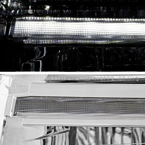 AKKON - Fits 2007-2014 Ford Expedition LED Bar [C-Tube] Parking Lamp Black Headlights Pair Driver + Passenger in Saudi Arabia