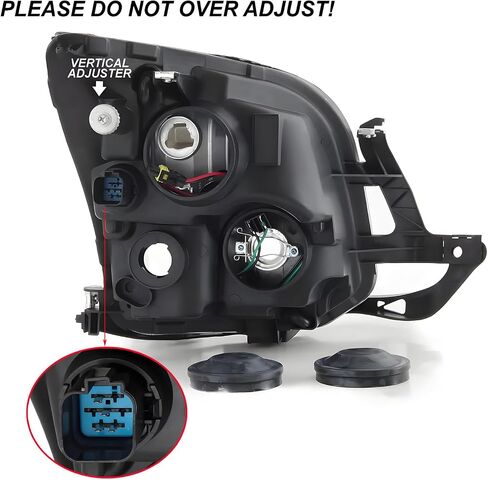 Black 2PCS المصابيح الأمامية مجموعة ASSEMBLY DOT المعتمدة لعام 2006 2007 2008 2009 in Kuwait