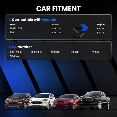 E8995M مجموعة وحدة مضخة الوقود متوافقة مع KIA Soul 2010 2011 2012 2013 ، L4 1.6L 2.0L ، يحل محل 31111-3L800 ، 311113L800 ، 311102K600 ، E16468 ، FG1281 ، P77043M in Saudi Arabia