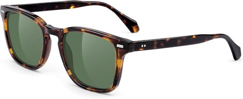 CARFIA Retro Men's Sunglasses Womens Polarized Classic Acetate Square UV400 Protection Driving Glasses in Saudi Arabia