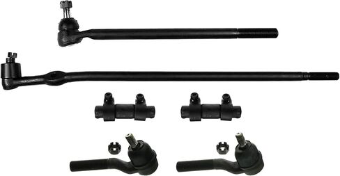 PARTSW-روابط التوجيه الأمامية نهايات قضيب TIE OPER و INNER INNER 6 PITTS FTS 4WD MODES FORD F-250 85 4WD نماذج مع مؤشرات ترابط 22 مم من 1/85 FORD F-250 86-94 4WD نماذج مع مؤشرات ترابط 22 مم in Saudi Arabia