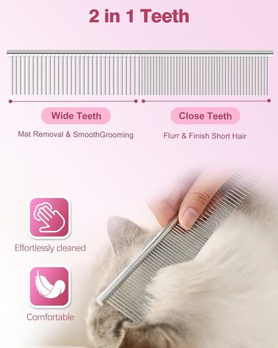 6-in-1 Dog Grooming Scissors - Professional Stainless Steel Hair Cutting Kit with Safety Rounded Tips, Ergonomic Soft-Grip Handles for Small & Large Dogs, Cats in Saudi Arabia