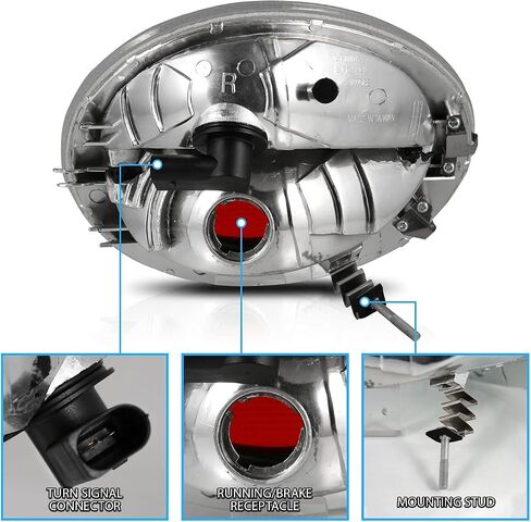 Amerilite Clear Black Altezza Lealights for 1998-2005 Volkswagen Beetle - Side Prastenger and Driver Side in Saudi Arabia