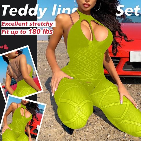Sexy Lingerie for Women Naughty Fishnet Lingerie Set Bodysuit Outfits Teddy Sheer Mesh Erotic in Saudi Arabia