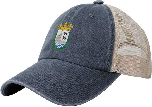 Escudo Heráldico de Bilbao Vintage Baseball Cap for Women Men Trucker Hats Golf Dad Hat in Kuwait