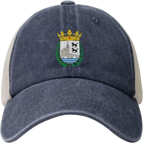 Escudo Heráldico de Bilbao Vintage Baseball Cap for Women Men Trucker Hats Golf Dad Hat in Kuwait