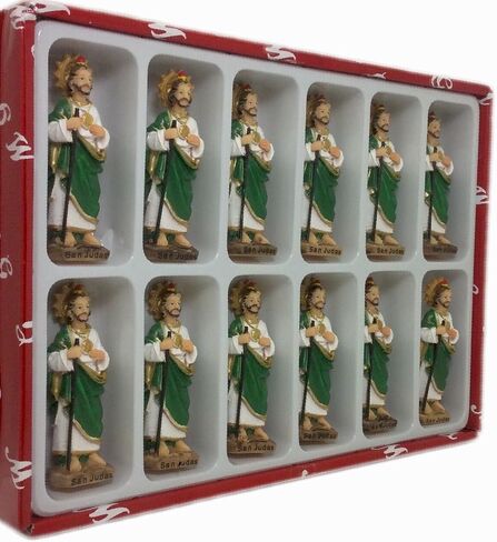 Alliance 3" Set of 12 pcs Saint Jude San Judas Tadeo Estatua St Santo Figurine New in Saudi Arabia