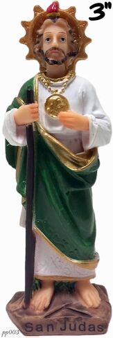 Alliance 3" Set of 12 pcs Saint Jude San Judas Tadeo Estatua St Santo Figurine New in Saudi Arabia