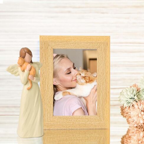 Cat Memorial Gifts for Loss of Sympathy Gift, Angel Orange Cat Figurines Angels Statue for Lovers in Memory of Passing Away (Orange Cat) in Saudi Arabia