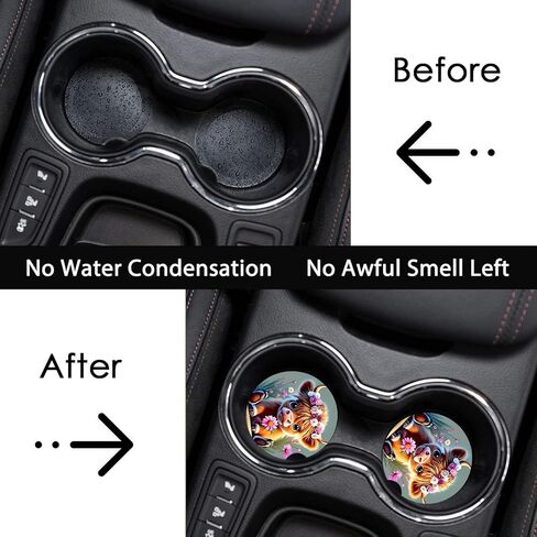 الوقايات السيارات لحاملي الكأس ، 2 حزمة Bigfoot Car Cust Coasters ، 2.75 "الحجم الشامل مضاد للانزلاق ، حصيرة كوب السيارات ديكور ديكور كبير القدم ساسكوتشات للرجال ، النساء ، الأب ، الجد ، الجد in Kuwait