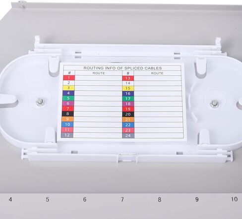 SCUPC 12 Simplex 12 Port Rack Mount Mounting مربع مع علبة لصق (نوع الدوار ، مع أسلاك التوصيل المصنوعة من الألياف والمقاومات) تناسب 19 بوصة خزانة رف in Saudi Arabia