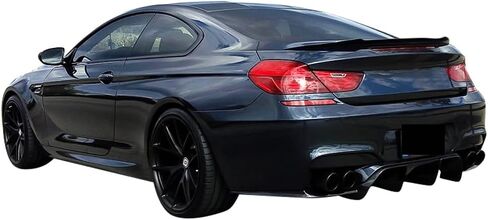 FREEMOTOR802 Rear Trunk Spoiler Compatible with 2012-2019 BMW F13 6-Series Coupe | V Style Painted Jet Black #668 ABS Plastic Deck Lid Spoiler Tail Lip Wing in Saudi Arabia