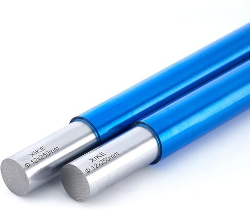 XiKe 2PCS 12mm x 700mm Steel Rod Case Hardened Chrome Plated Linear Motion Rods Linear Rail Rod Shaft - Metric H8 Tolerance in Kuwait